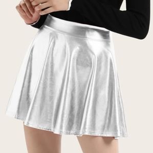 2/$20 NWT Metallic Silver Skirt